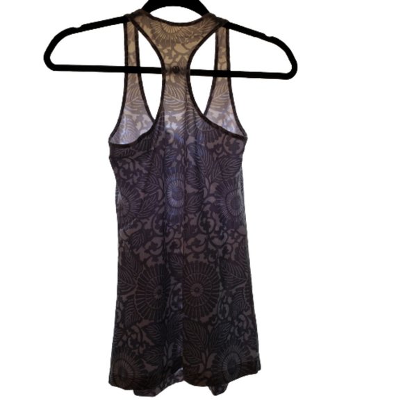 White/Grey LULULEMON Tank Top Size 6 - Picture 4 of 6